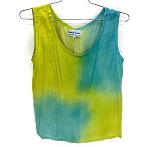 Tropical Summer Hawaii hand painted resort wear women’s  tank top